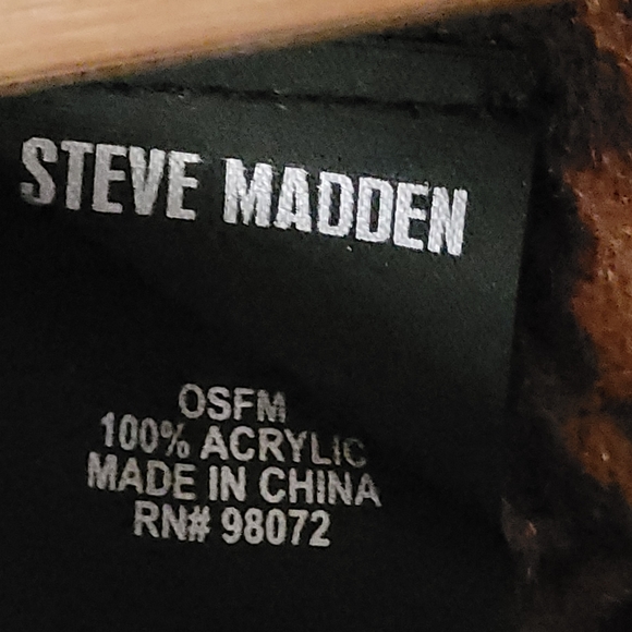 Steve Madden Multi-Plaid Ruana Brown Tan Olive Poncho Shawl One Size - Picture 11 of 11